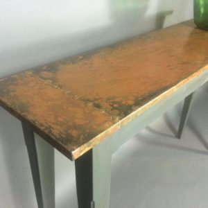 Copper Console Table